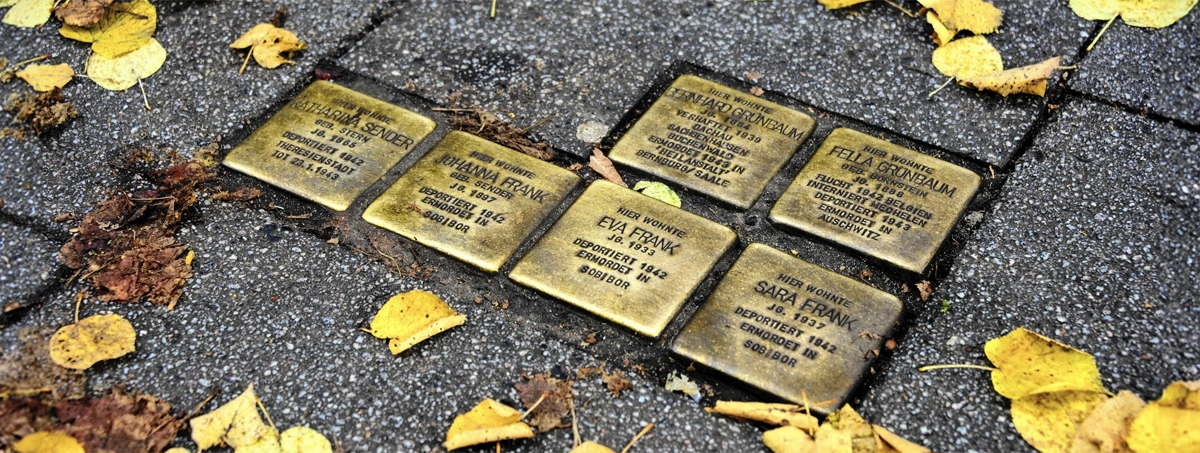 The Stumbling Stones project commemorating Holocaust victims